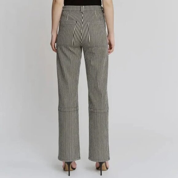 ✨ Mica Denim “Breck” Striped Straight Jeans – Size 30 (NWT) ✨ - Picture 3 of 15